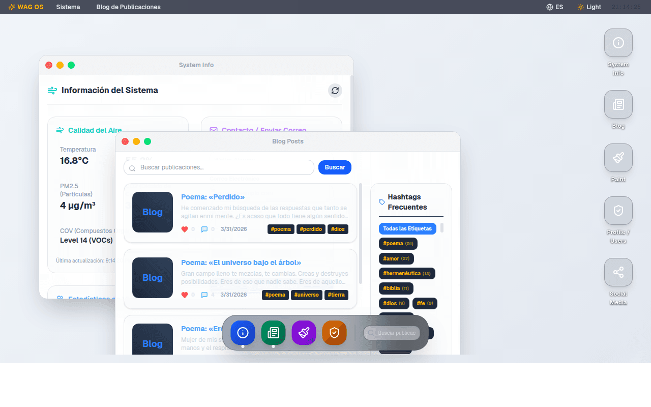 Screenshot of Walter OS